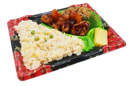 チャーハン＆黒酢鶏弁当